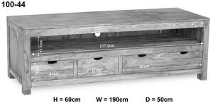 GREY WOOD TV stolík 190x60 cm, palisander