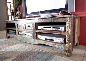 OLDTIME TV stolík 180x50 cm, staré drevo