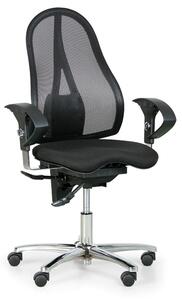 TOPSTAR Zdravotná balančná Kancelárska stolička EXETER NET, čierna