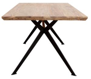 Jedálenský stôl YOGA prírodný palisander/čierna