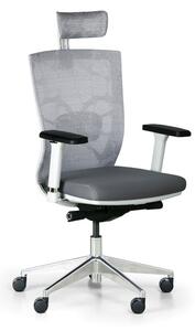 Kancelárska stolička DESIGNO, biela/sivá