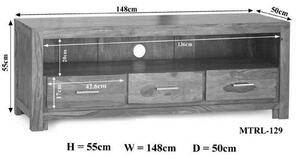 MONTANA TV stolík 148x55 cm, palisander