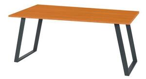 Kancelársky stôl Shape, 140 x 80 x 75 cm, rovné vyhotovenie, čerešňa