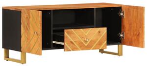 TV skrinka hnedo-čierna 105x33,5x46 cm masívne mango