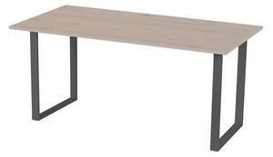 Kancelársky stôl Square, 160 x 80 x 75 cm, rovné vyhotovenie, dub