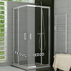 SanSwiss TED2G 0900 50 07 Levý díl sprchového koutu 90 cm, aluchrom/sklo