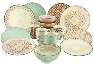 KOMBINOVANÝ SERVIS, 16-dielne, kamenina Creatable - Online Only bytové doplnky, Online Only