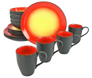 KOMBINOVANÝ SERVIS, 16-dielne, kamenina Creatable - Online Only bytové doplnky, Online Only