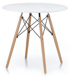 Jedálenský stôl 80 cm biely