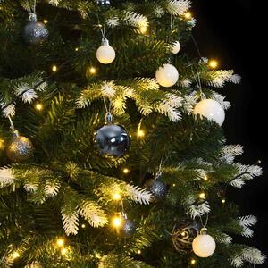 Umelý výklopný vianočný stromček 150 LED a sada gúľ 120 cm