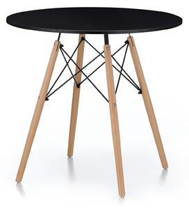 Aga Jedálenský stôl 80 cm Čierny