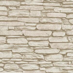 Vliesové tapety na stenu Belinda 6721-30, kameň ukladaný hnedý, rozmer 10,05 m x 0,53 m, Novamur 81903
