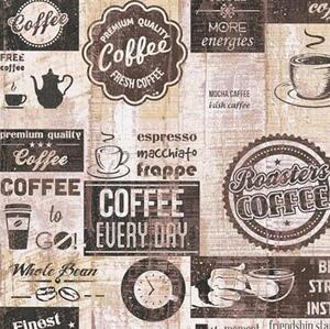 Papierové tapety na stenu Simply Decor 33480-3, rozmer 10,05 m x 0,53 m, retro cofee hnedé, A.S.Création
