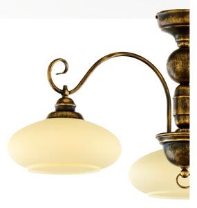 Brilagi - Prisadený luster MOLLERO 3xE27/15W/230V pr. 84 cm bronz/patina