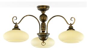 Brilagi - Prisadený luster MOLLERO 3xE27/15W/230V pr. 84 cm bronz/patina