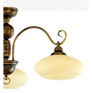 Brilagi - Prisadený luster MOLLERO 3xE27/15W/230V pr. 84 cm bronz/patina