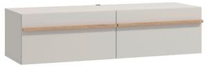 STOJAN NA TV, kašmírová, dub artisan, 128/32/41,5 cm Xora - TV nábytok
