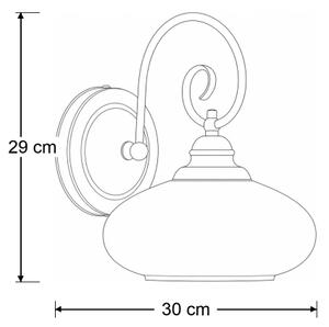 Brilagi - Nástenné svietidlo MOLLERO 1xE27/15W/230V bronz/patina