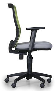 Kancelárska stolička VENLO, zelená/sivá