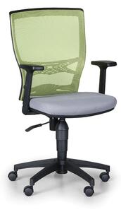 Kancelárska stolička VENLO, zelená / sivá