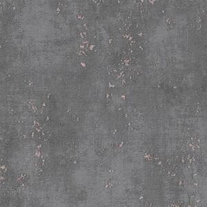 Vliesové tapety na stenu Titanium 3 38595-1, rozmer 10,05 m x 0,53 m, betón tmavý s ružovo zlatou patinou, A.S. CRÉATION
