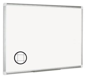 Biela popisovacia tabuľa s potlačou, štvorce/raster, nemagnetická, 1800 x 1200 mm