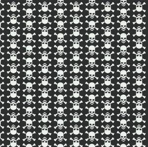 Samolepiace fólie lebky bielo-čierne, metráž, šírka 45cm, návin 15m, GEKKOFIX 12650, samolepiace tapety