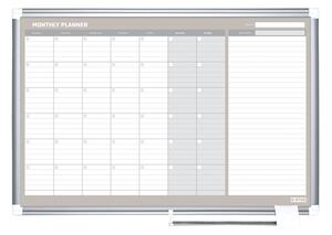 Bi-Office Mesačná plánovacia tabuľa LUX, 900x600 mm