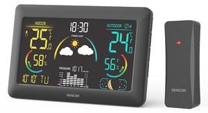 Sencor SWS 4900 meteostanica s bezdrôtovým snímačom, čierna