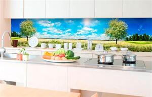 Samolepiace tapety za kuchynskú linku, rozmer 350 cm x 60 cm, rozkvitnutý strom, DIMEX KI-350-085