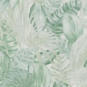 Vliesové tapety na stenu Greenery 36820-2, rozmer 10,05 m x 0,53 m, florálny vzor svetlo zelený, A.S. Création