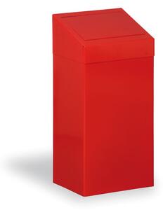 Kovona Kovový odpadkový kôš na triedenie odpadu, 45 l, červený