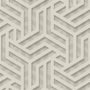 Vliesové tapety na stenu IMPOL Onyx M35007, rozmer 10,05 m x 0,53 m, Art-Deco metalické niklovo-sivé, UGÉPA