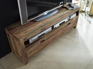 GREY WOOD TV stolík so šuplíkom 140x50 cm, palisander