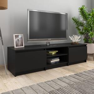 TV skrinka, čierna 140x40x35,5 cm, kompozitné drevo