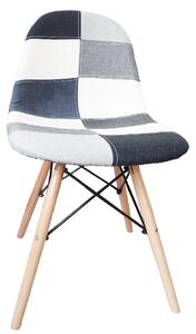 Jedálenská stolička Candie 2 New Typ 3 - vzor patchwork / buk