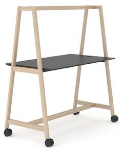 NARBUTAS - Rokovací stôl NOVA WOOD MULTIPURPOSE HPL s kolieskami - 140 x 90 x 105 cm