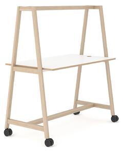 NARBUTAS - NOVA WOOD MULTIPURPOSE zasadací stôl z laminátu s kolieskami - 180 x 90 x 105 cm