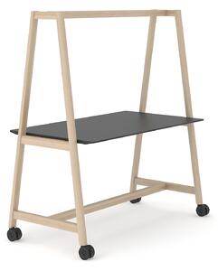 NARBUTAS - Rokovací stôl NOVA WOOD MULTIPURPOSE HPL s kolieskami - 140 x 90 x 90 cm