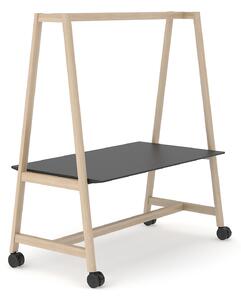 NARBUTAS - Rokovací stôl NOVA WOOD MULTIPURPOSE HPL s kolieskami - 160 x 90 x 74 cm