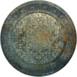 Koberec OMEGA Mamluk tmavomodrý kruh