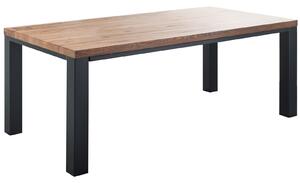 TIROL Jedálenský stôl 200x100 cm, tmavohnedá, dub