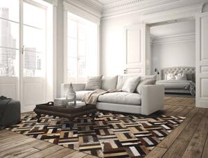 TEMPO Luxusný koberec, pravá koža, 70x140, KOŽA TYP 2 Rozmer: 170x240 cm