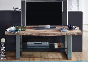 METALL TV stolík 150x55 cm, akácia