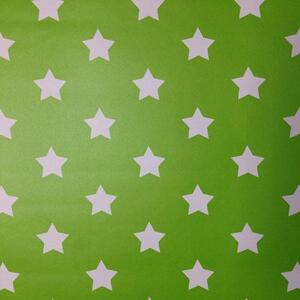 Samolepiace fólie hviezdičky zelený podklad, metráž, šírka 45cm, návin 15m, GEKKOFIX 13420, samolepiace tapety