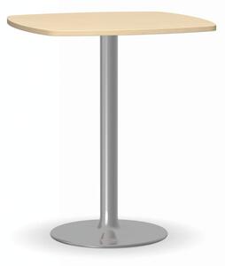 Konferenčný stolík FILIP II, 660x660 mm, chrómovaná konštrukcia, doska breza