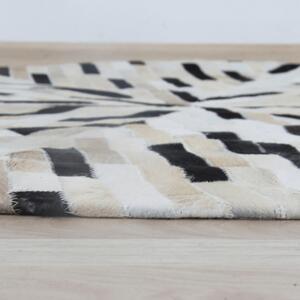 TEMPO Luxusný koberec, pravá koža, 200x200 cm, KOŽA TYP 8