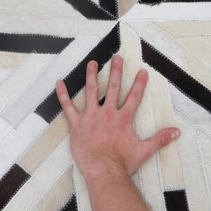 TEMPO Luxusný koberec, pravá koža, 200x200 cm, KOŽA TYP 8