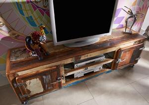 TESORI TV stolík 180x42 cm, staré drevo