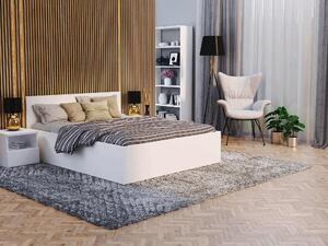 Manželská posteľ s úložným priestorom Buster - biela Rozmer: 160x200
